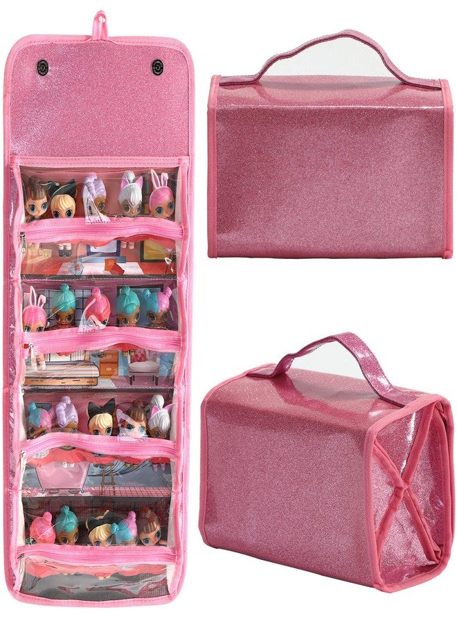 Leeche Storages & Display Case for Dolls Compatible with All LOL Surprise Dolls,Easy Carrying Storage Organizer Clear View Case(Dolls Not Includ) - Image 1